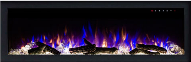 Electric Fireplace with 10 diffrenet colour options and logs as an options