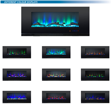 36 inch Electric Fireplace with 9 diffrent colour options