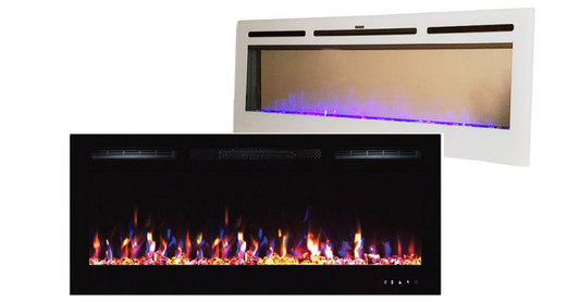 Flushed Face Electric Fireplace , Built in Electric fireplace 