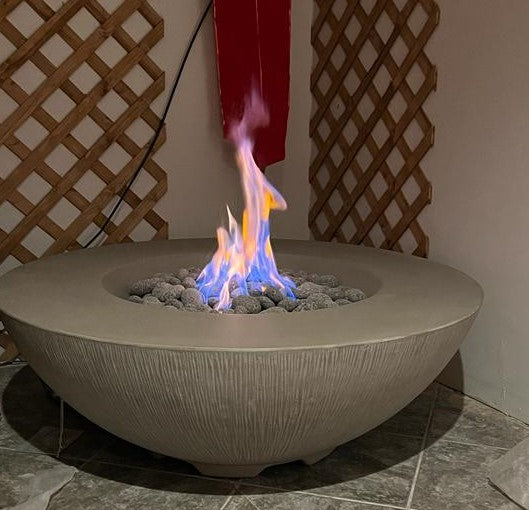Gas Fireplace table for outdoor , Grey 